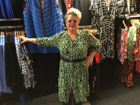 Fransa oversized jurkje in het groen