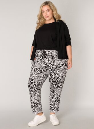 Broek 30 inch zwart/wit