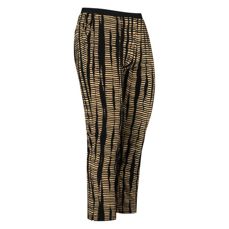 City pant 7/8 Plus Basics in safari print.