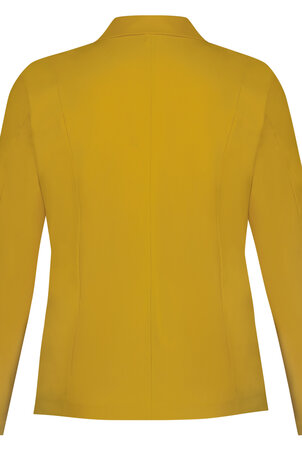 Korte blazer in oker van Plus Basics