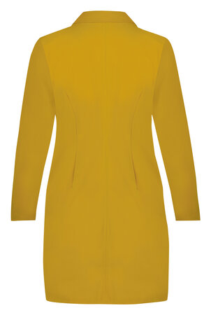 Lange blazer in oker geel van Plus Basics