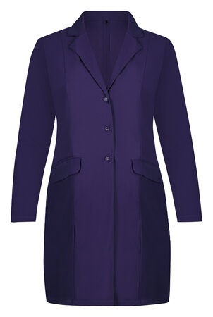 Lange blazer in donker paars van Plus Basics