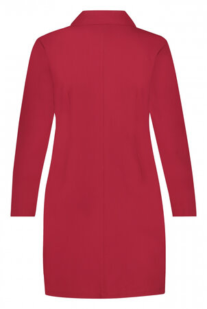 Lange blazer in de kleur Ruby Red van Plus Basics