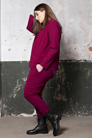 Jogger pant Ruby red