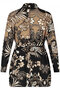 Wrap Jacket Havana flowers