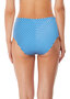 Beach hut high waist bikini broekje in zwart of blauw.