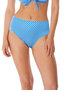 Beach hut high waist bikini broekje in zwart of blauw.