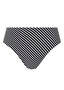 Beach hut high waist bikini broekje in zwart of blauw.