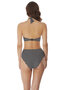 Beach hut high waist bikini broekje in zwart of blauw.