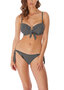 Beach hut halter bikini van Freya in het zwart en blauw