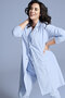 Lange Blazer in light blue van Plus Basics