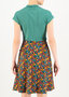 T-shirt met kap mouw en V-hals van Blutsgeschwister in het groen