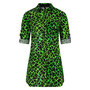 Blouse lang Plus Basics Lime Leopard