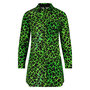 Blouse lang Plus Basics Lime Leopard