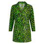 Lange blazer van Plus Basics Lime Leopard