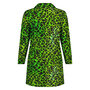 Lange blazer van Plus Basics Lime Leopard
