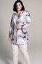 Plus Basics wrap jacket Pastel Flowers