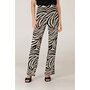 Juffrouw jansen zebra dessin broek