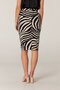 Koker rok Juffrouw Jansen zebraprint