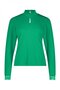Groene top met kanten boorden.