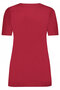 Plus Basics T-shirt met V-hals Ruby red